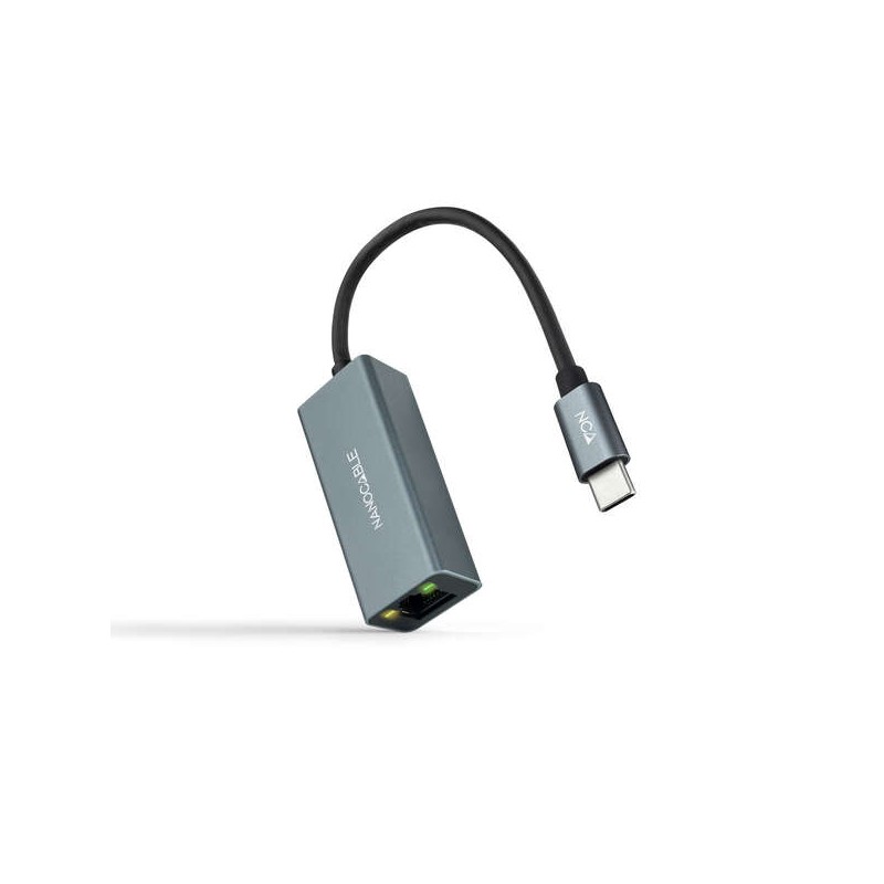 Adattatore di rete Nanocable  da USB-C a Gigabit Ethernet 10/100/1000 Mbps