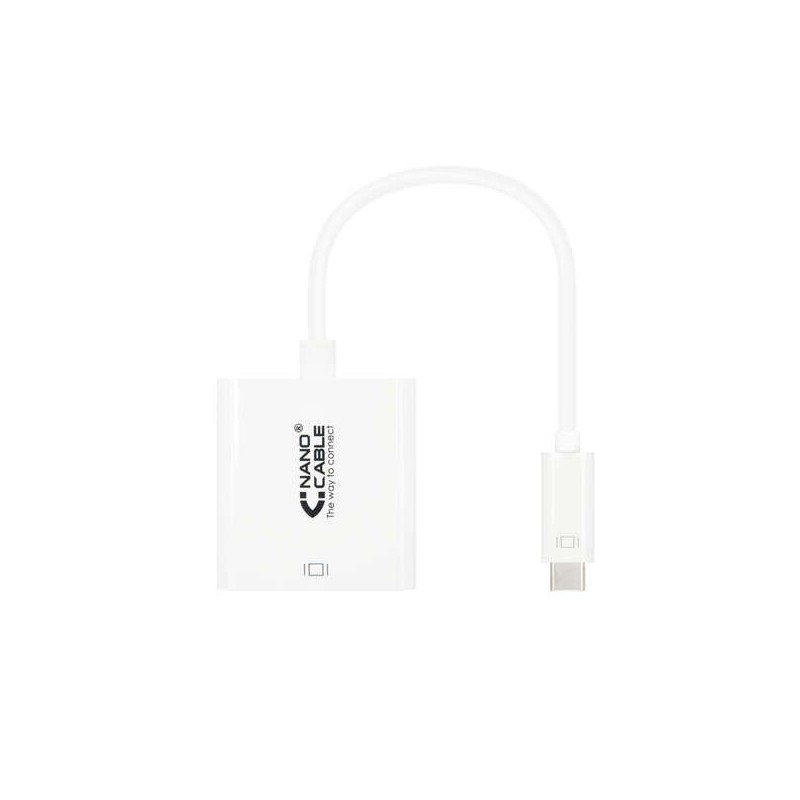 Convertitore Nanocable  da USB-C a HDMI 4K - 15 CM - Bianco
