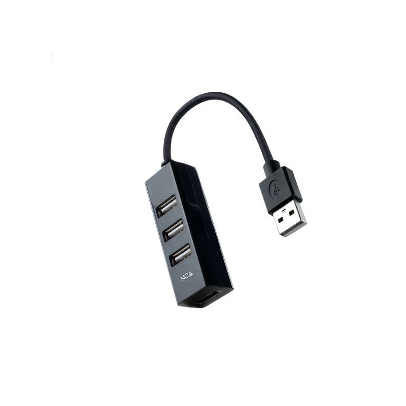 Hub USB-A 2.0 Nanocable  con 4 cavi USB-A 2.0 - 0.15 m