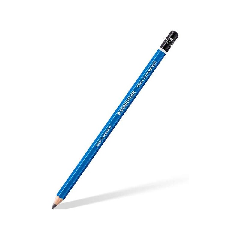 Staedtler Mars Lumograph Matita esagonale in grafite - Piombo 11B - Resistenza alla rottura - Legno proveniente da foreste soste