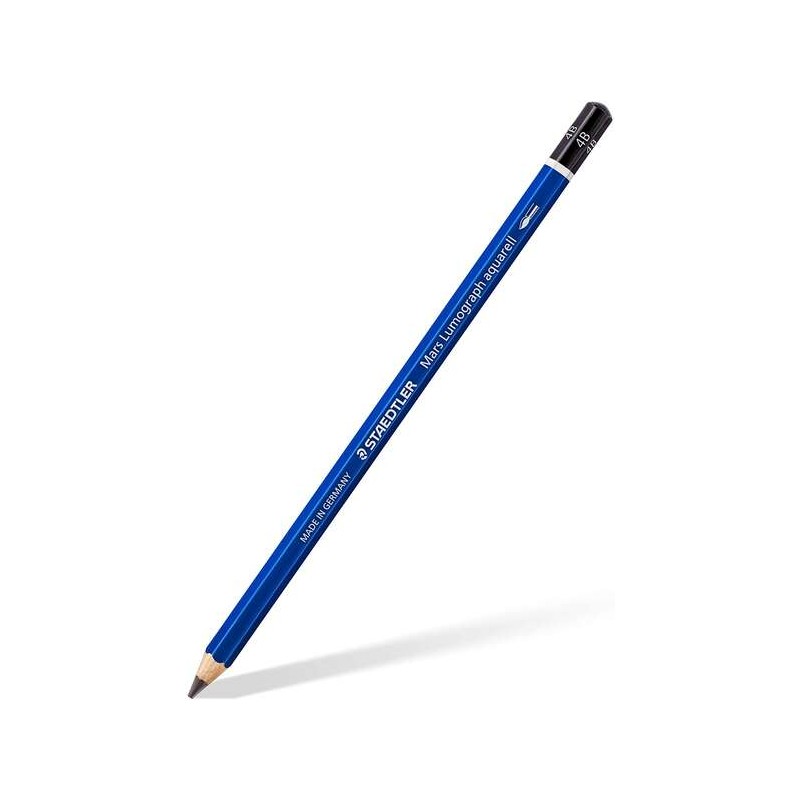 Staedtler Mars Lumograph Aquarell 100A Matita in grafite - Mina 4B - Resistenza alla rottura - Legno proveniente da foreste sost