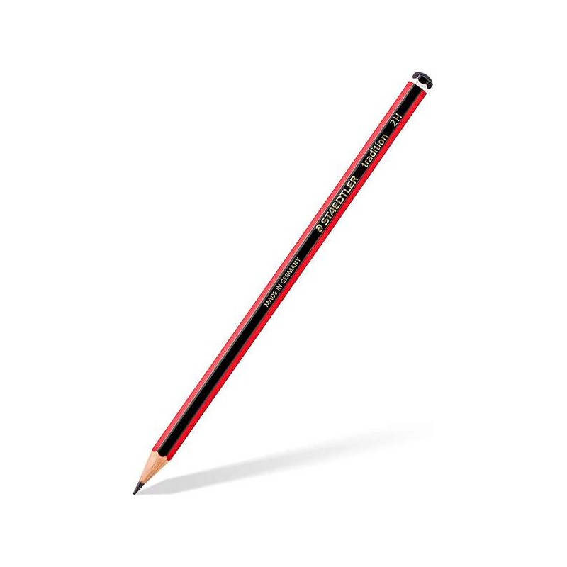 Matita in grafite esagonale Staedtler Tradition 110 - Mina 2H - Resistenza alla rottura - Legno proveniente da foreste sostenibi