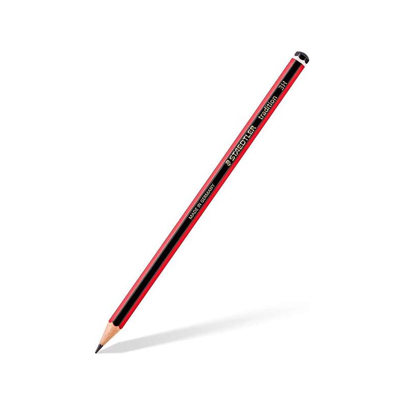 Matita in grafite esagonale Staedtler Tradition 110 - Mina 3H - Resistenza alla rottura - Legno forestale sostenibile