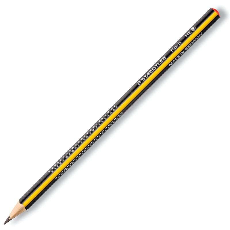 Staedtler Noris 183 Matita triangolare in grafite - Mina HB ultra resistente da 2 mm - Legno proveniente da foreste sostenibili
