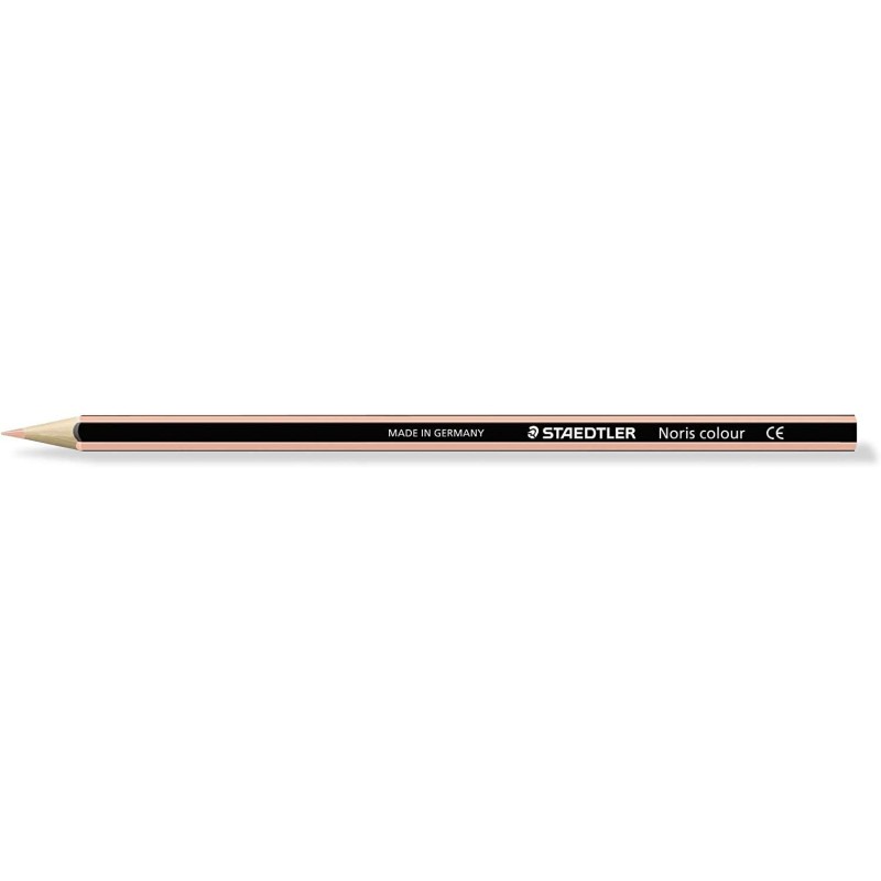 Matita colorata esagonale Staedtler Noris Color 185 - Resistenza alla rottura - Materiale Wopex - Colore beige