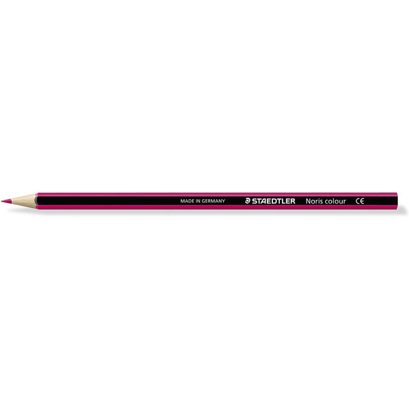 Staedtler Noris Color 185 Matita colorata esagonale - Resistenza alla rottura - Materiale Wopex - Colore fucsia
