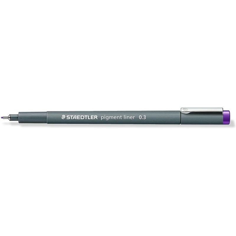 Staedtler Pigment Liner 308 Pennarello calibrato - Tratto 0.3 mm - Asciugatura rapida - Colore viola