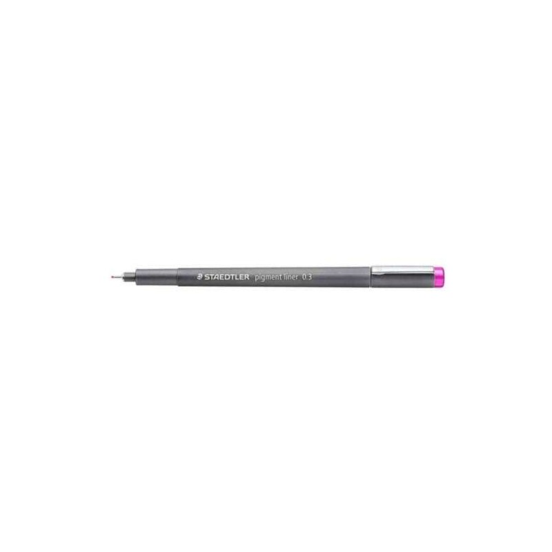 Staedtler Pigment Liner 308 Pennarello calibrato - Tratto 0.3 mm - Asciugatura rapida - Colore fucsia