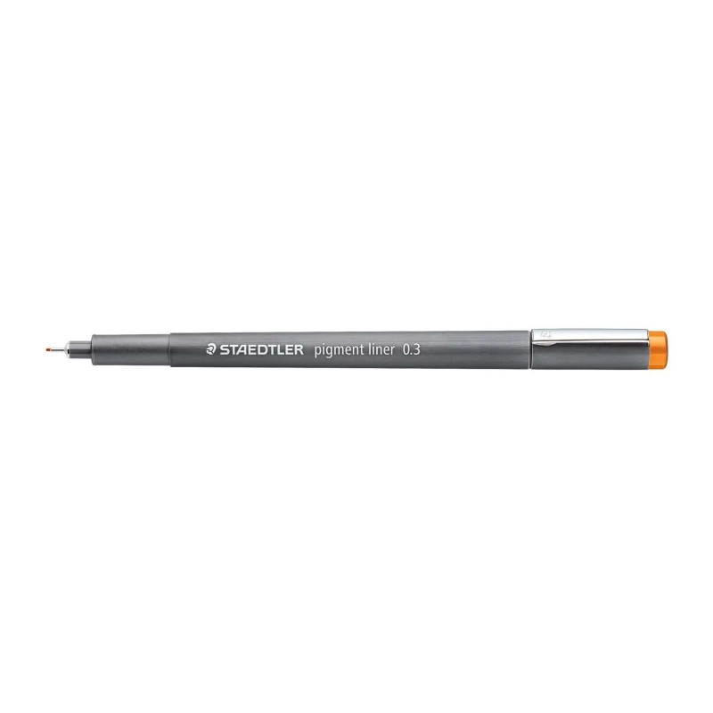 Staedtler Pigment Liner 308 Pennarello calibrato - Tratto 0.3 mm - Asciugatura rapida - Colore marrone chiaro