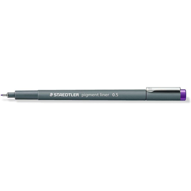 Staedtler Pigment Liner 308 Pennarello calibrato - Tratto 0.5 mm - Asciugatura rapida - Colore viola