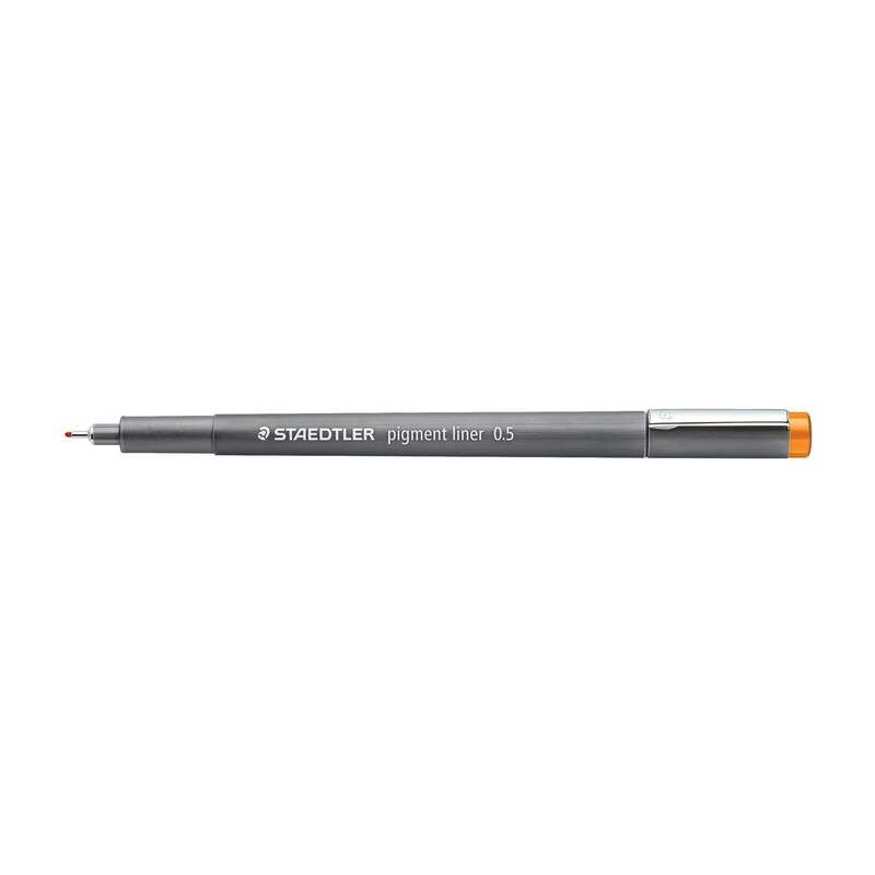 Staedtler Pigment Liner 308 Pennarello calibrato - Tratto 0.5 mm - Asciugatura rapida - Colore marrone chiaro