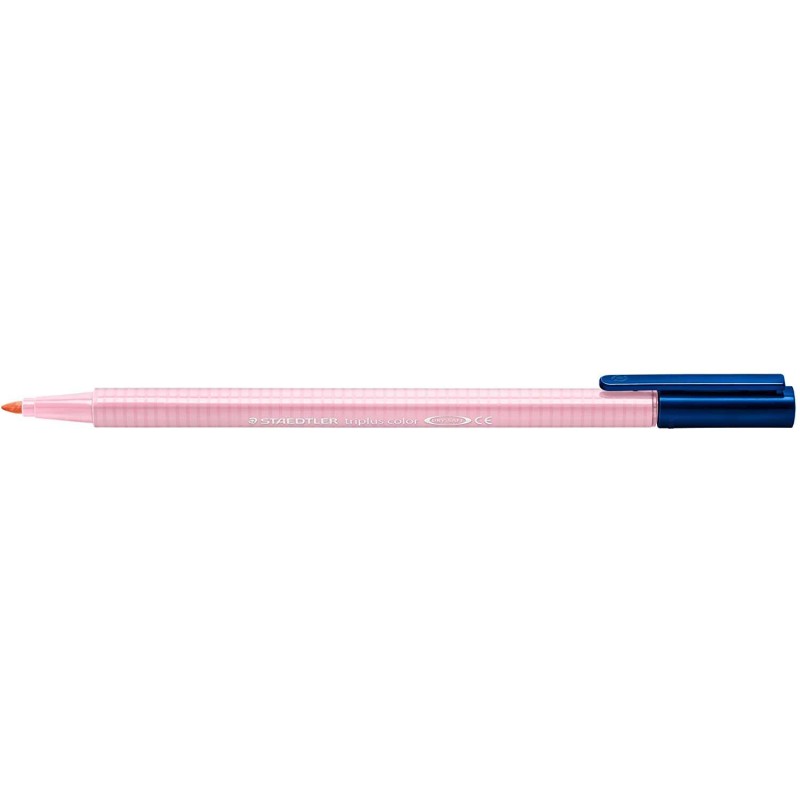 Staedtler Triplus Color 323 Pennarello Punta Fine - Tratto 1 mm Circa - Inchiostro a Base Acqua - Colore Rosa Chiaro