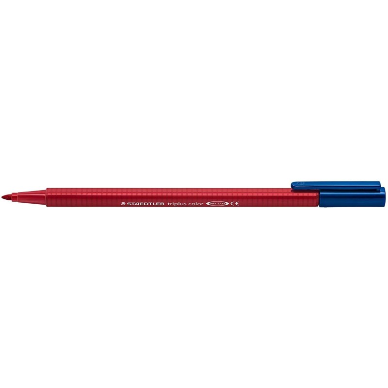 Staedtler Triplus Color 323 Pennarello Punta Fine - Tratto 1 mm Circa - Inchiostro a Base Acqua - Colore Rosso Carminio