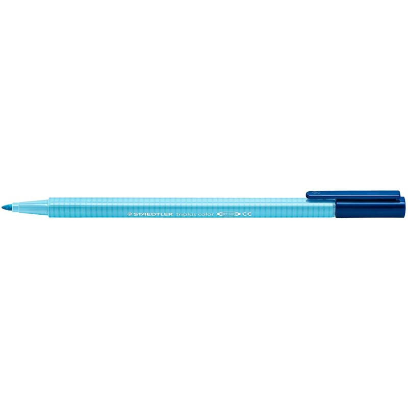 Staedtler Triplus Color 323 Pennarello punta fine - Tratto circa 1 mm - Inchiostro a base acqua - Colore blu acqua