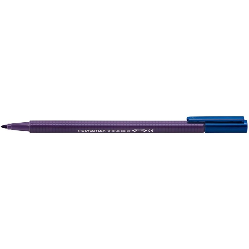 Staedtler Triplus Color 323 Pennarello Punta Fine - Tratto 1 mm Circa - Inchiostro a Base Acqua - Colore Blu Indaco