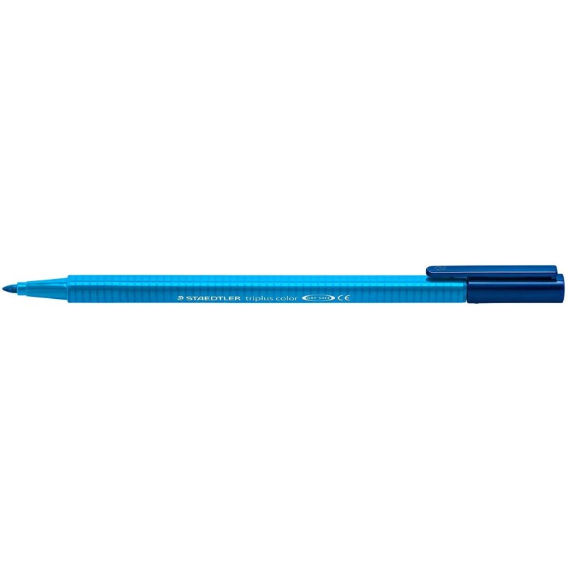 Staedtler Triplus Color 323 Pennarello Punta Fine - Tratto Circa 1 mm - Inchiostro a Base Acqua - Colore Blu Cobalto