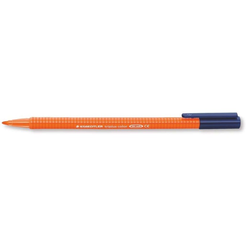 Staedtler Triplus Color 323 Pennarello Punta Fine - Tratto 1 mm Circa - Inchiostro a Base Acqua - Colore Arancione
