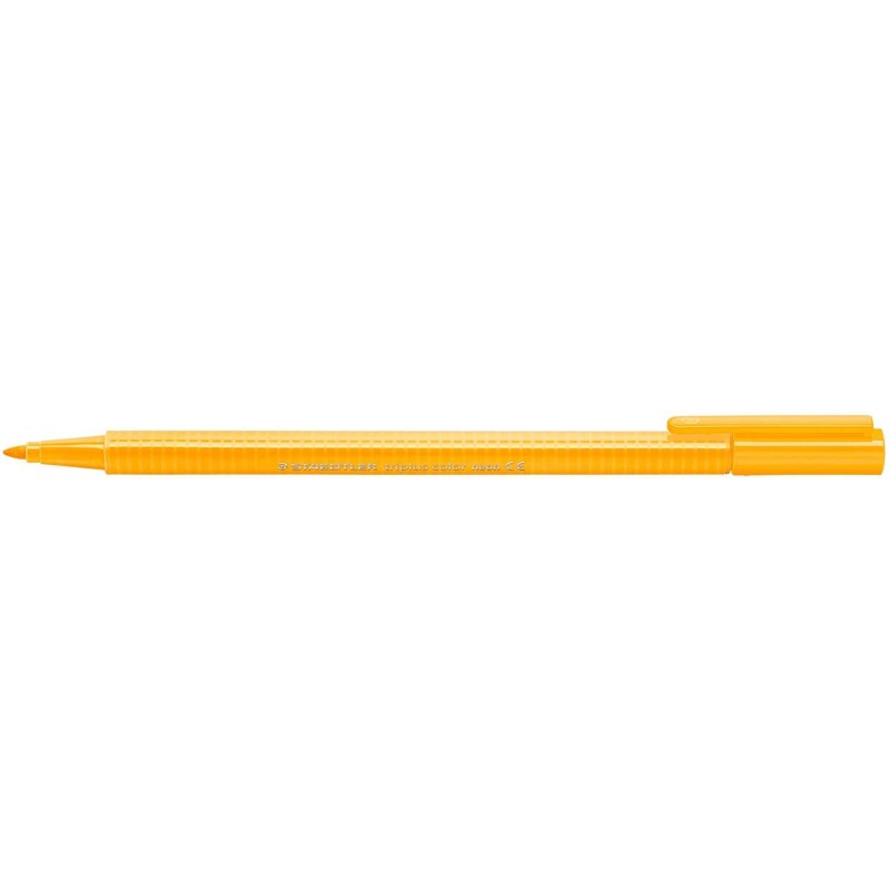 Staedtler Triplus Color 323 Pennarello Punta Fine - Tratto Circa 1 mm - Inchiostro a Base Acqua - Colore Arancione Neon