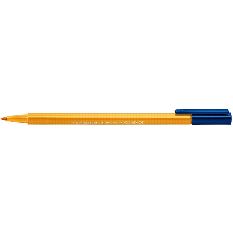 Staedtler Triplus Color 323 Pennarello Punta Fine - Tratto Circa 1 mm - Inchiostro a Base Acqua - Colore Arancione Chiaro