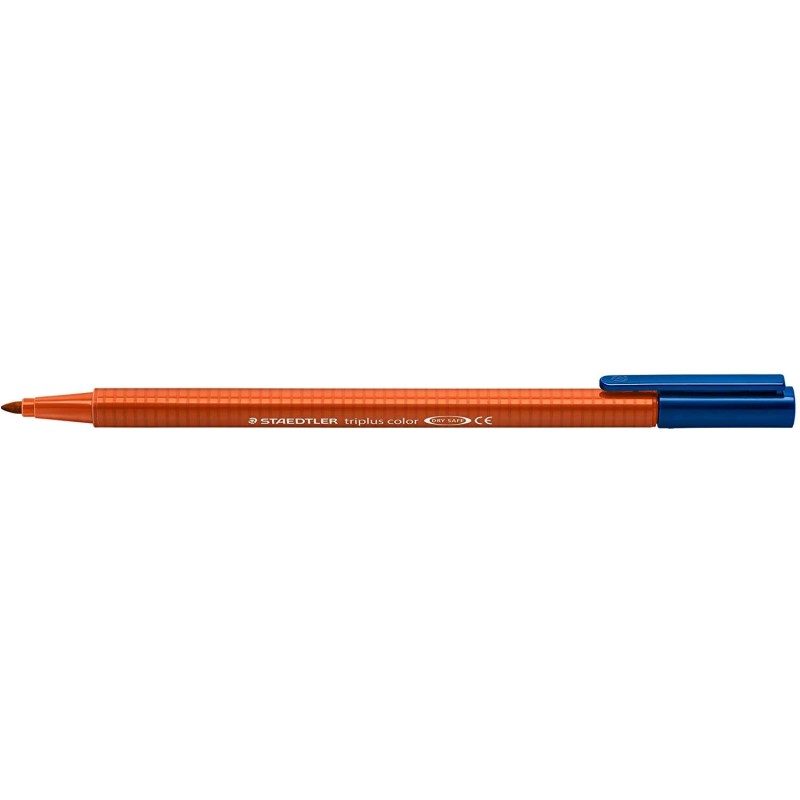 Staedtler Triplus Color 323 Pennarello Punta Fine - Tratto Circa 1 mm - Inchiostro a Base Acqua - Colore Arancione Kalahari
