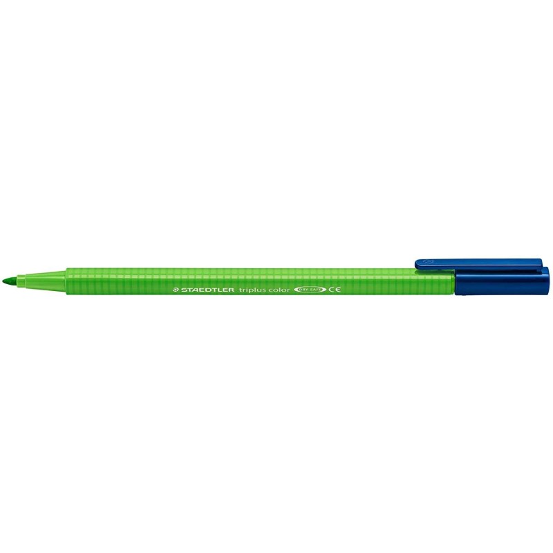 Staedtler Triplus Color 323 Pennarello Punta Fine - Tratto Circa 1 mm - Inchiostro a Base Acqua - Colore Giallo Verde