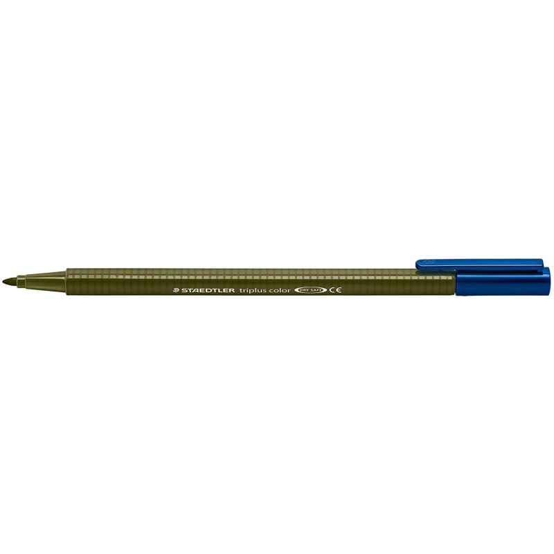 Staedtler Triplus Color 323 Pennarello Punta Fine - Tratto 1 mm Circa - Inchiostro a Base Acqua - Colore Verde Oliva
