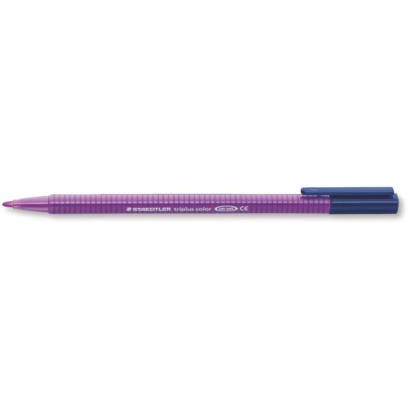 Staedtler Triplus Color 323 Pennarello Punta Fine - Tratto 1 mm Circa - Inchiostro a Base Acqua - Colore Viola