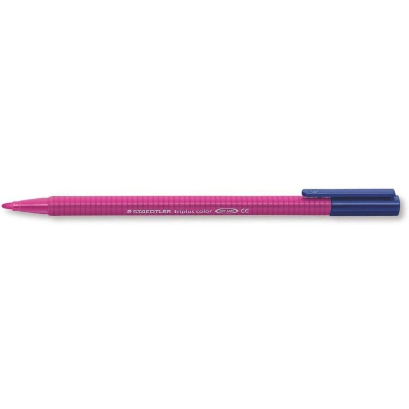 Staedtler Triplus Color 323 Pennarello Punta Fine - Tratto Circa 1 mm - Inchiostro a Base Acqua - Colore Viola Rossastro
