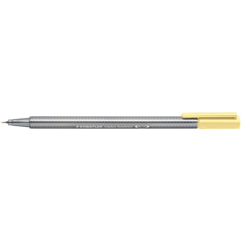 Staedtler Triplus Fineliner 334 Pennarello Punta Fine - Tratto da 0.3 mm - Inchiostro a base acqua - Colore vaniglia