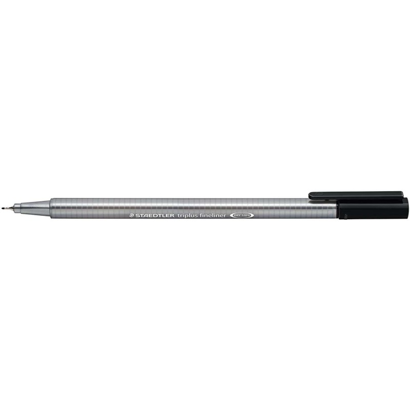 Staedtler Triplus Fineliner 334 Pennarello punta fine - Tratto da 0.3 mm - Inchiostro a base acqua - Colore nero