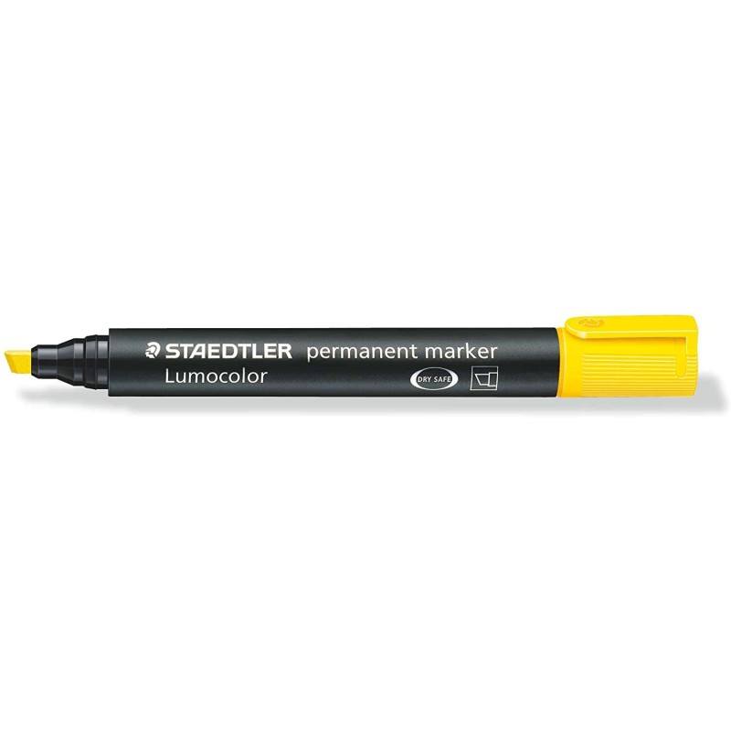 Pennarello permanente Staedtler Lumocolor 350 - Asciugatura rapida - Punta 2 - 5 mm circa - Colore giallo