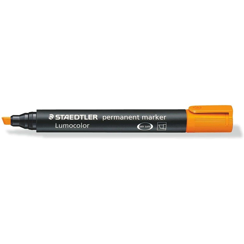 Pennarello permanente Staedtler Lumocolor 350 - Asciugatura rapida - Punta 2 - 5 mm circa - Colore arancione