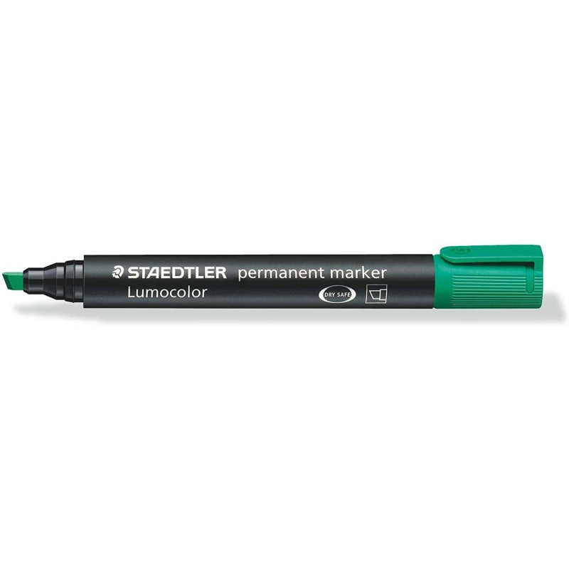 Pennarello permanente Staedtler Lumocolor 350 - Asciugatura rapida - Punta 2 - 5 mm circa - Colore verde