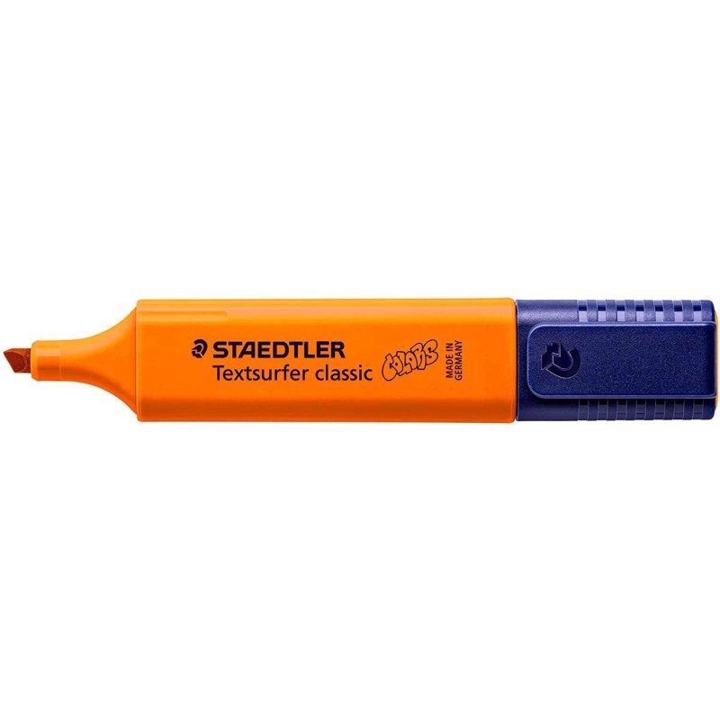 Staedtler Textsurfer Classic 364 Pennarello fluorescente - Punta a scalpello 1 - 5 mm circa - Asciugatura rapida - Colore aranci