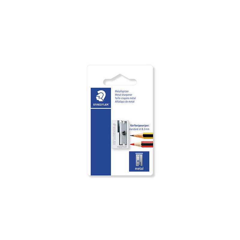 Staedtler 510 10 Temperamatite in metallo con lama in metallo - Angolo di affilatura 23° - 1 foro