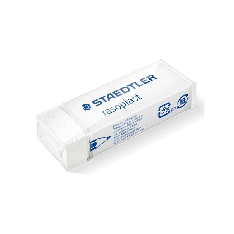 Gomma Staedtler Rasoplast 526 B20 - Cancellazione di alta qualità - Scarti minimi - Colore bianco