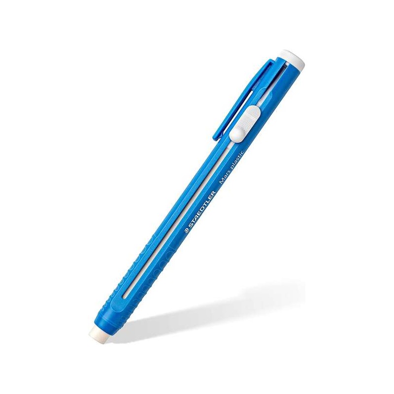 Staedtler Mars Plastic 528 50 Portamatite a forma di matita - Con cursore per far scorrere la gomma - Senza ftalati o lattice