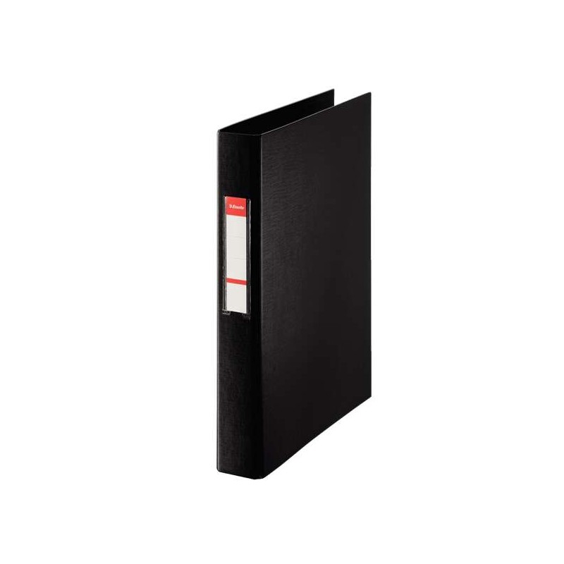 Raccoglitore ad anelli Esselte - Formato Folio - Capacità di 190 fogli - 2 Anelli da 25 mm - Colore nero