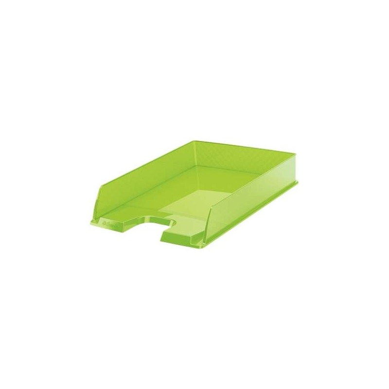Vassoio portadocumenti Esselte Europost - Plastica trasparente - Formato verticale - A4 - Colore verde trasparente