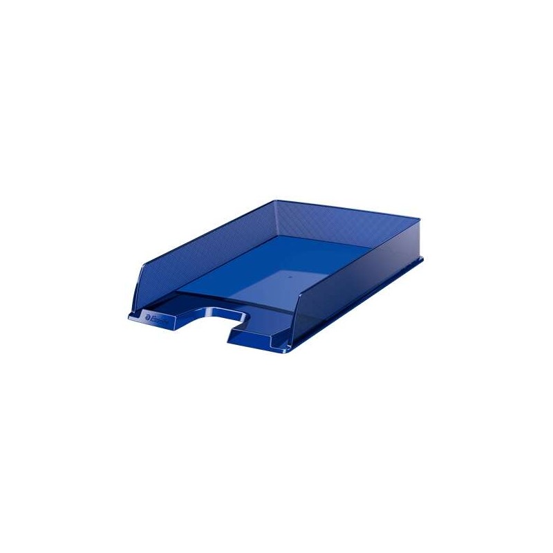Vassoio portadocumenti Esselte Europost - Plastica trasparente - Formato verticale - A4 - Colore blu navy traslucido
