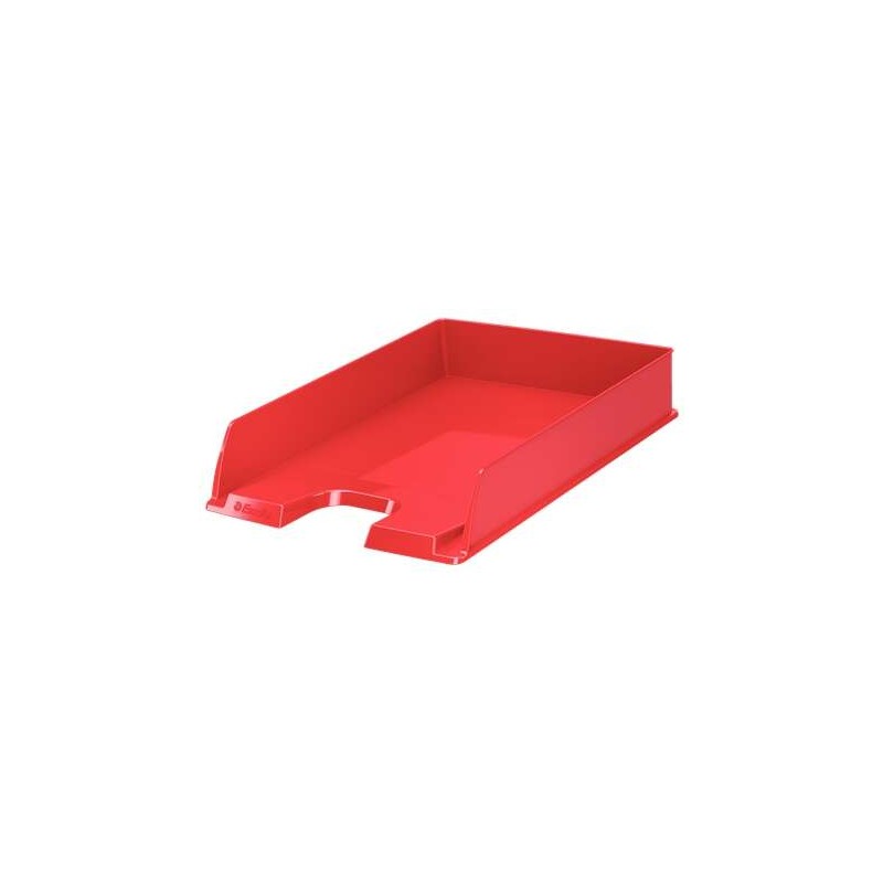Vassoio portadocumenti Esselte Europost Vivida - Formato verticale - A4 - Spazio per etichetta identificativa - Colore rosso
