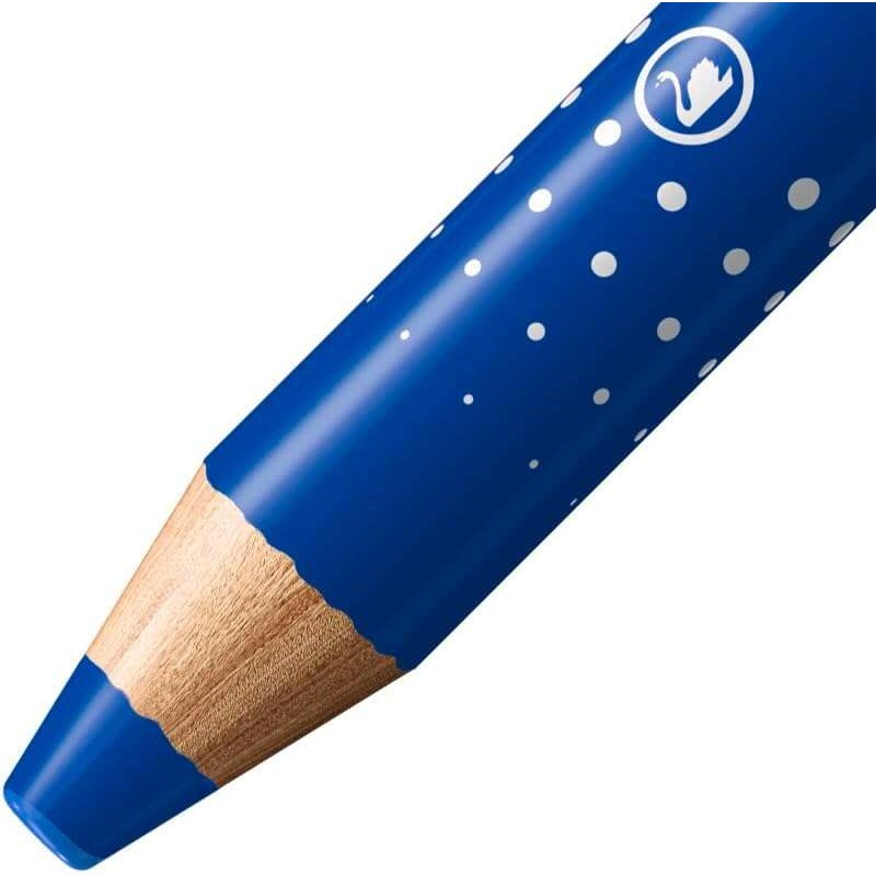 Stabilo MARKdry Pennarello per lavagna - Mina XXL da 10 mm - Legno certificato 100% CFRP - Colore blu