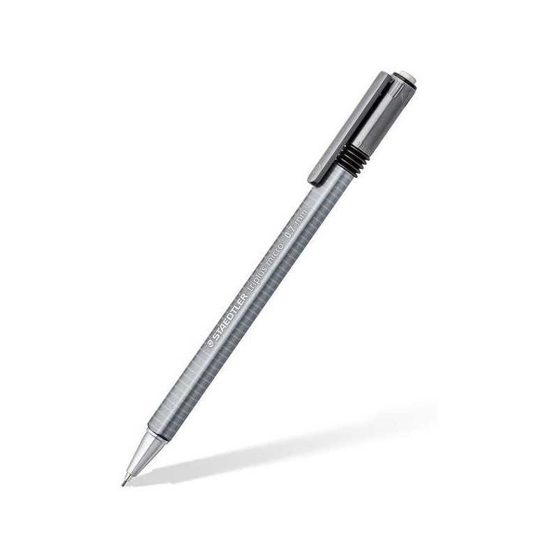 Portamine Staedtler Triplus Micro 774 - Larghezza tratto 0.7 mm - Punta retrattile - Design ergonomico - Colore grigio