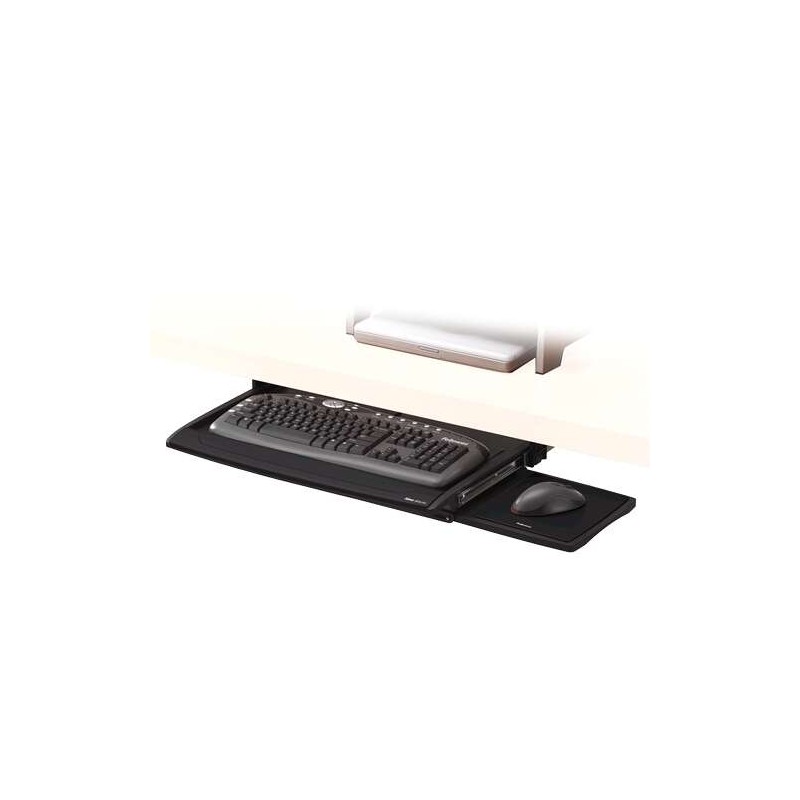 Vassoio per tastiera Fellowes Deluxe Office Suites - Posizione mouse - Poggiapolsi integrato