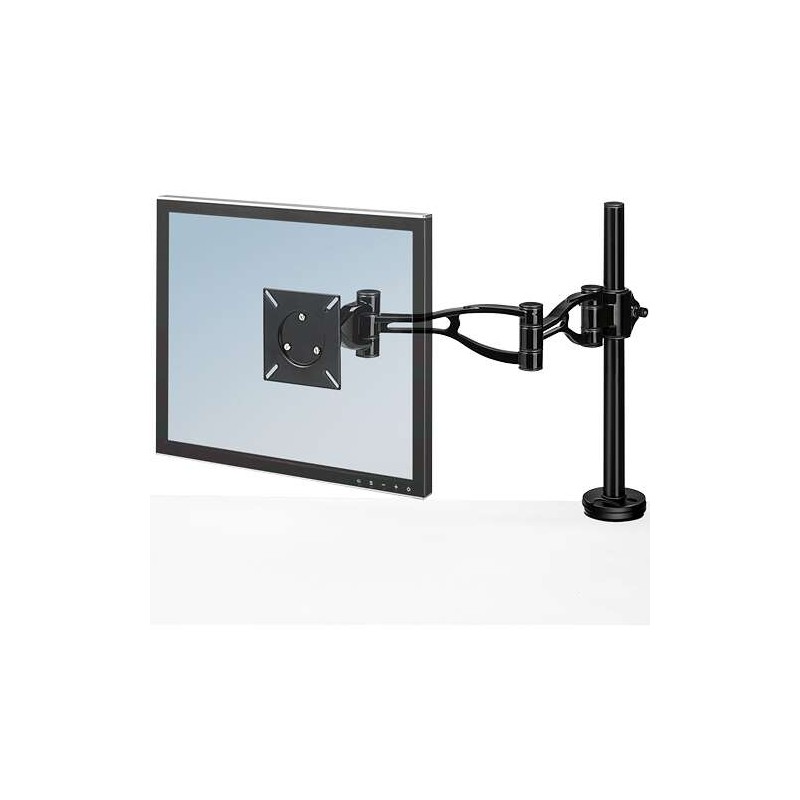 Braccio per monitor singolo Fellowes - Altezza regolabile - Regolazione profondità - Regolazione inclinazione - Peso massimo 10