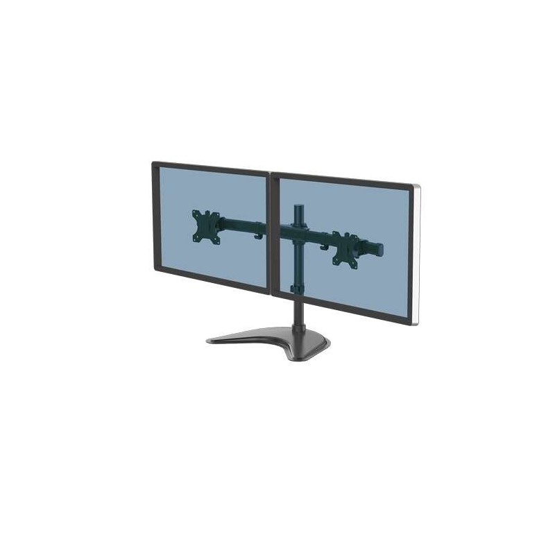 Supporto per doppio monitor Fellowes Professional Series - Gestione cavi integrata - Fino a 30 e 8 kg - Nero