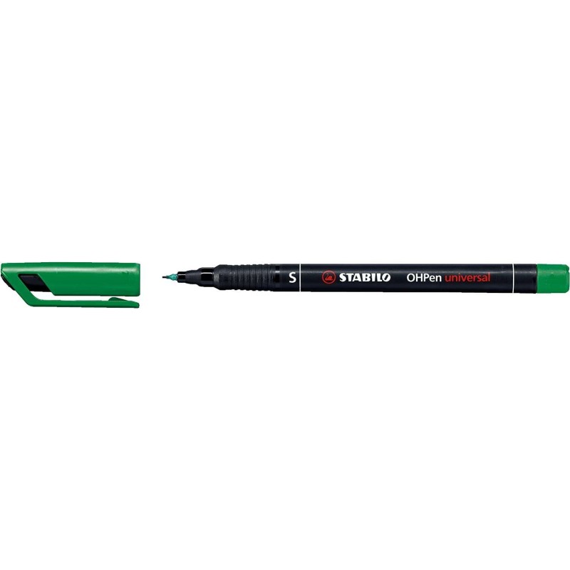 Pennarello permanente Stabilo OHPen - Punta superfine - Tratto da 0.4 mm - Impugnatura antiscivolo - Cappuccio ventilato - Color