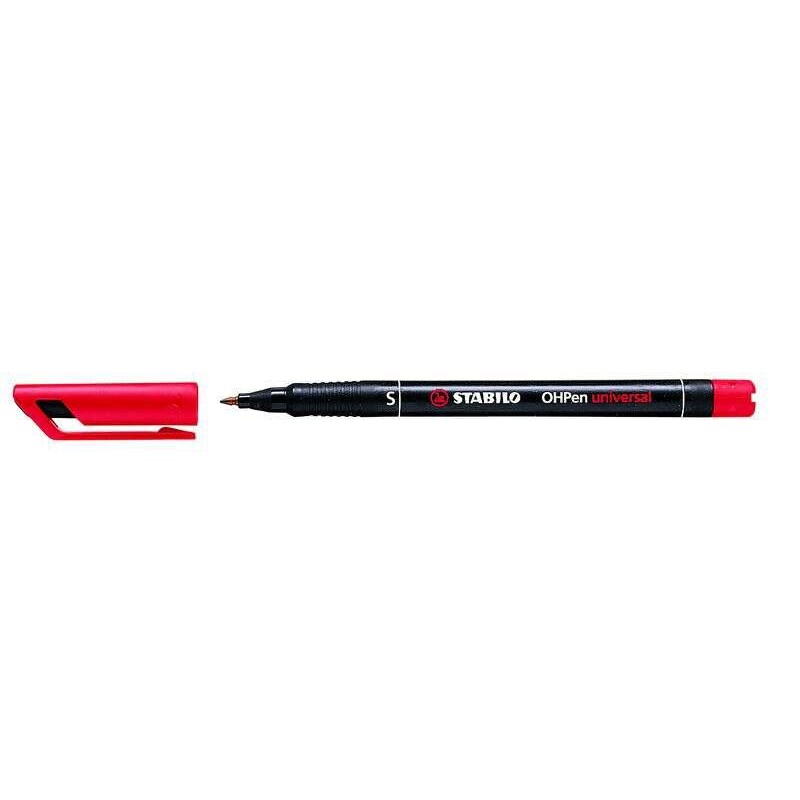 Pennarello permanente Stabilo OHPen - Punta superfine - Tratto da 0.4 mm - Impugnatura antiscivolo - Cappuccio ventilato - Color