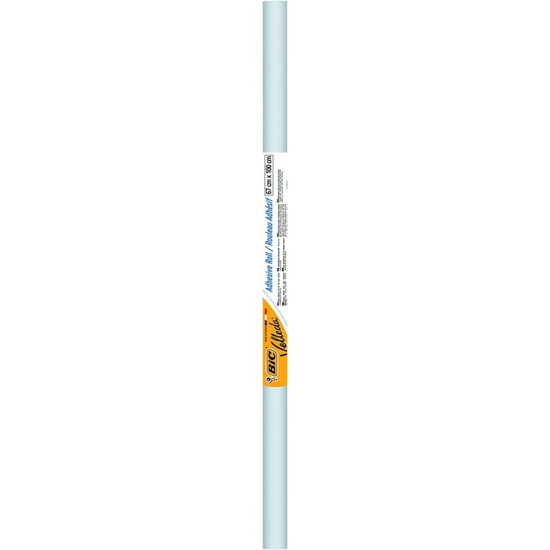 Rotolo Adesivo Lavagna Bianca Bic Velleda - Facile da Tagliare - Si Adatta a Qualsiasi Superficie - Misura 67x100cm