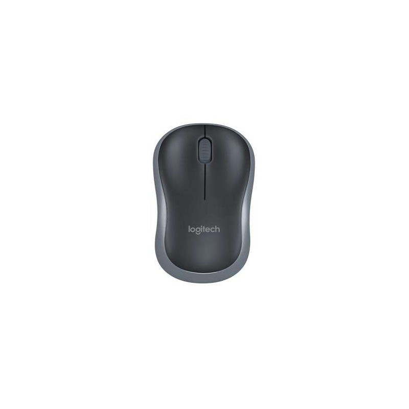 Mouse wireless Logitech M185 1000 dpi - 3 pulsanti - Uso ambidestro - Colore nero/grigio